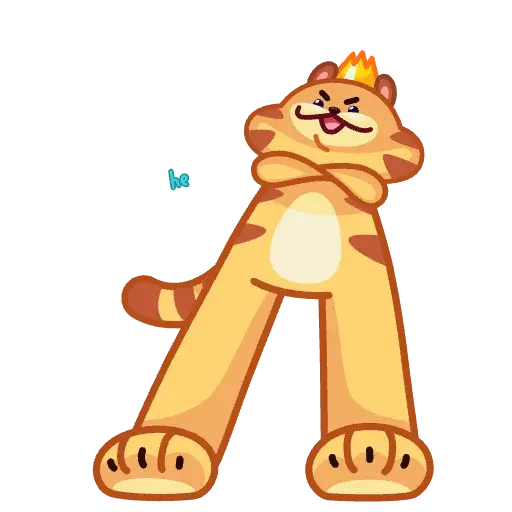 Tendy Tiger sticker 13